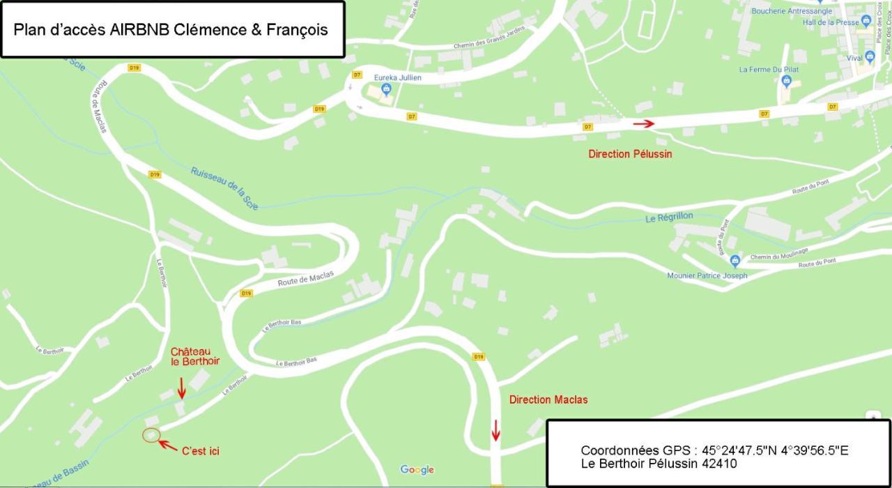 Gite Au Coeur Du Parc Naturel Regional Du Pilat Pélussin Екстериор снимка